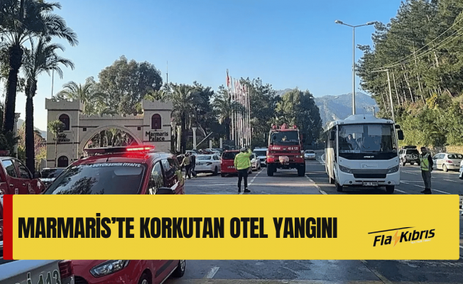 Marmaris'te otel yangını
