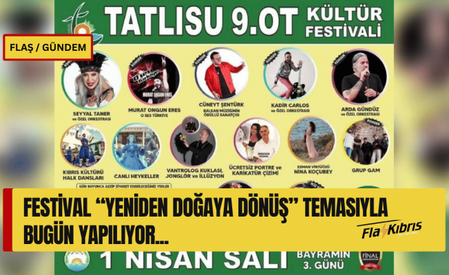 Tatlısu 9. Ot Festivali bugün yapılıyor