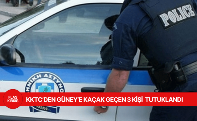 Güney Kıbrıs’a kaçak yollarlageçen 3 kişi tutuklandı