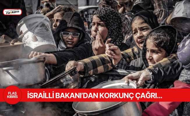 İsrailli bakandan Filistinlileri "açlığa mahkum ederek öldürme" çağrısı