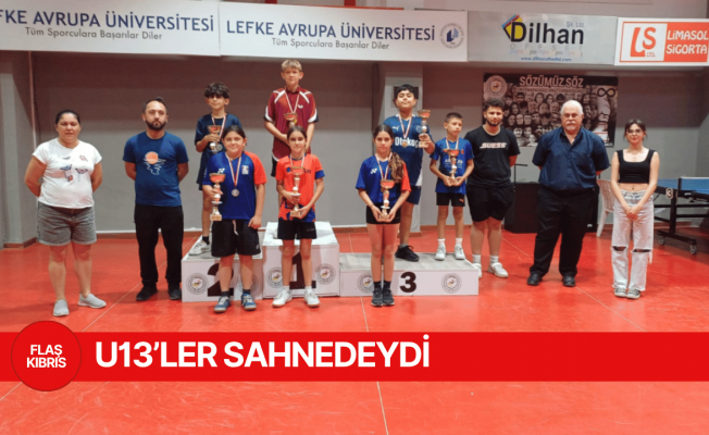 Masa Tenisinde En İyi U13’ler sahnedeydi