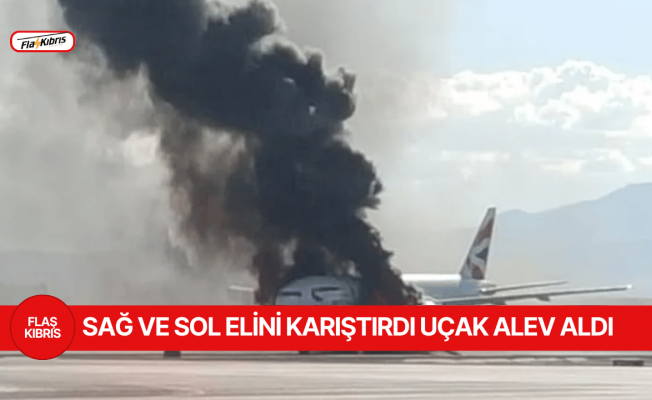 Pilot sağını solunu karıştırdı, uçak alev aldı