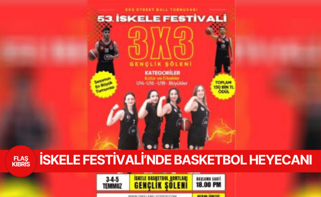 53. İskele Festivali’nde 3×3 Sokak Basketbol Turnuvası nefes kesecek; Basketbol sokağa inecek