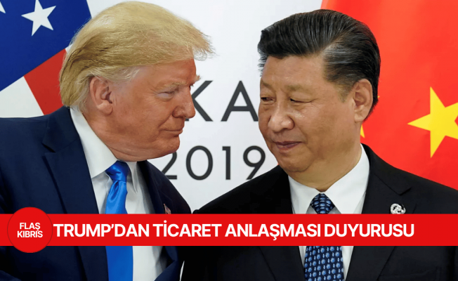 ABD Başkanı Trump, Çin ile ticaret anlaşması imzaladıklarını bildirdi