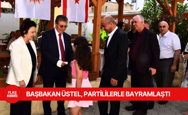 Başbakan Üstel, UBP Genel Merkezi’nde partililerle bayramlaştı