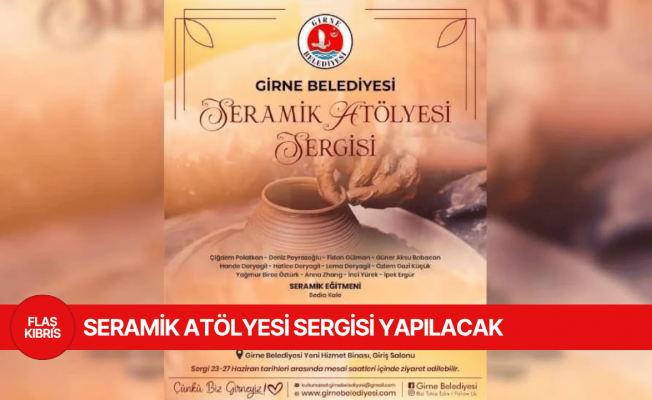 Girne Belediyesi'nden seramik atölyesi sergisi