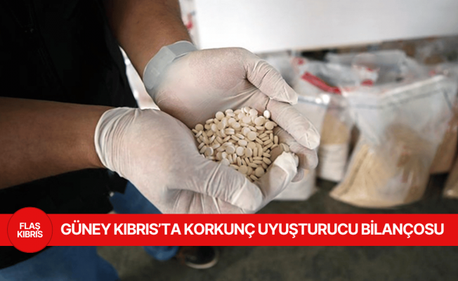 Güney Kıbrıs’ta ele geçirilen uyuşturucu miktarında korkunç rakamlar