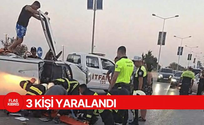 Kıbrıs İskele’de korkutan trafik kazası