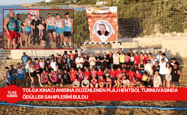 Öztürkler, Tolga Kınacı anısına düzenlenen turnuvanın ödül törenine katıldı