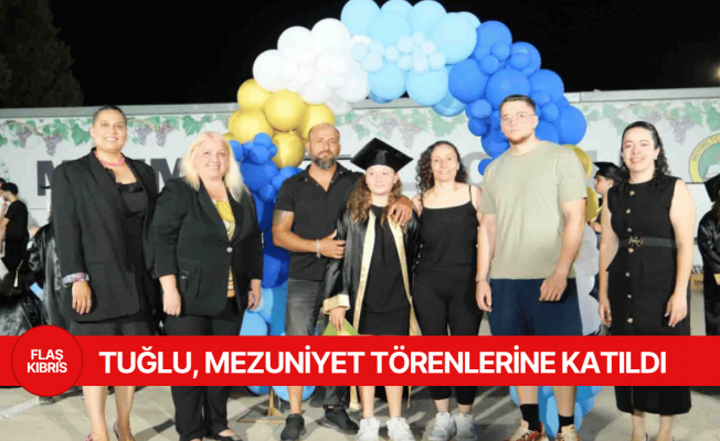 Tuğlu, belediye sınırları içerisinde yer alan okulların mezuniyet törenlerine katıldı