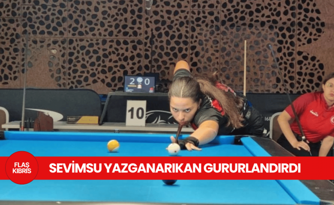 Bilardo Genç Milli Takımı’ndan ilk madalya Sevimsu Yazganarıkan’dan geldi