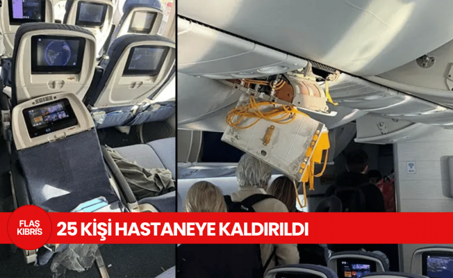 Delta uçağında şiddetli türbülans