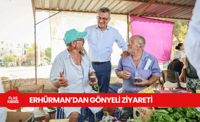 Erhürman, bugün Gönyeli Salı Pazarını ziyaret etti
