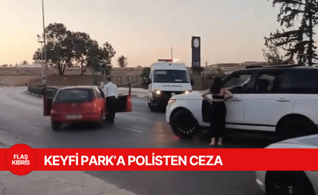 Gazimağusa’da düğün konvoyunda keyfi parka polisten ceza!