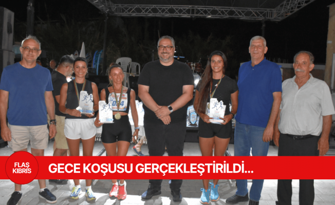 Girne Belediyesi, “gece koşusu” düzenledi