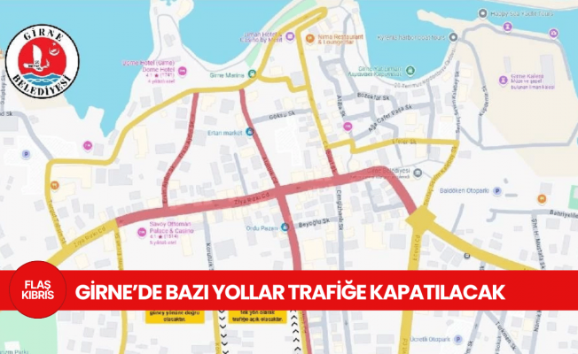 Girne Çarşı Şenliği nedeniyle bazı yollar trafiğe kapanacak