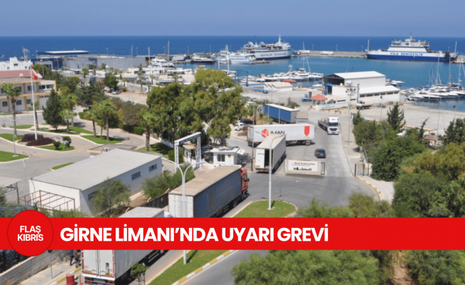 Girne Limanı’nda uyarı grevi