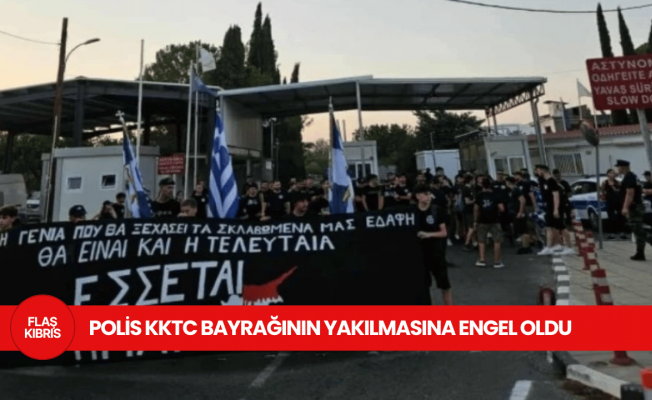 Metehan'daki Rum öğrencilerin eylemine polis müdahalesi