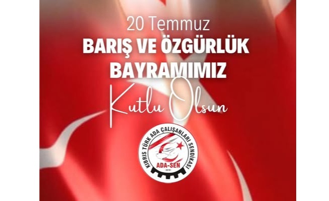 Mındıkoğlu’ndan 20 Temmuz Mesajı: “Barış ve Özgürlüğün Kıymetini Bilelim”