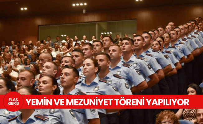 65. Dönem Polis Okulu Yemin ve Mezuniyet Töreni yapılıyor