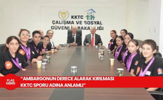 Hasipoğlu:  Ambargonun derece alarak kırılması KKTC sporu adına anlamlı