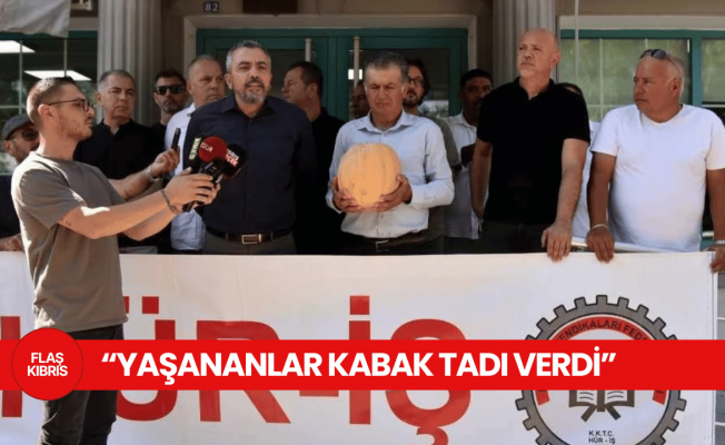 Hür-İş'ten "kabaklı" eylem