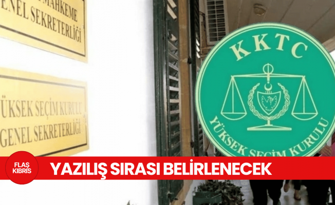 Cumhurbaşkanı adaylarının oy pusulasındaki yazılış sırası belirlenecek