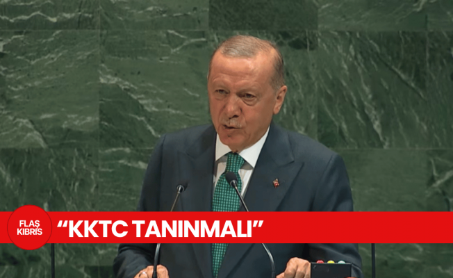 Erdoğan’dan BM’de Doğu Akdeniz ve Kıbrıs mesajı: “KKTC tanınmalı”