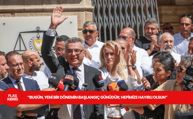 Erhürman yüzlerce kişiyle yürüdü, başvurusunu yaptı