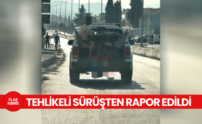 İnsan hayatını ve trafik güvenliğini tehlikeye atan sürücü rapor edildi!