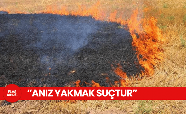 Polis uyardı: Anız yakmak suçtur