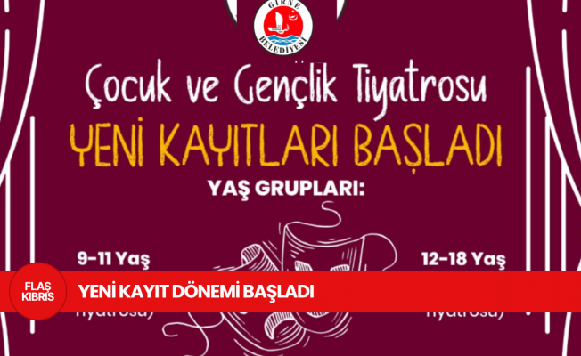 Girne Belediyesi Çocuk ve Gençlik Tiyatrosu için yeni kayıt dönemi başladı