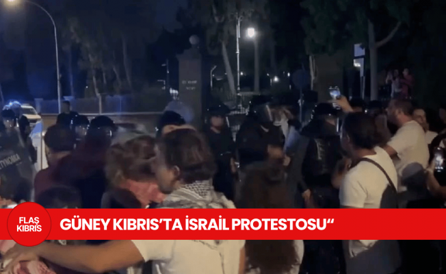 Güney Kıbrıs’ta İsrail’in Küresel Sumud Filosu’na müdahalesi protesto edildi!