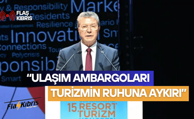 Başbakanı Üstel, Antalya’daki “15. Uluslararası Resort Turizm Kongresi”nde konuştu