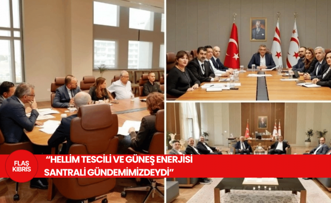 Cumhurbaşkanı Erhürman: Hellim tescili ve güneş enerjisi projesindeki aksaklıkları ele aldık