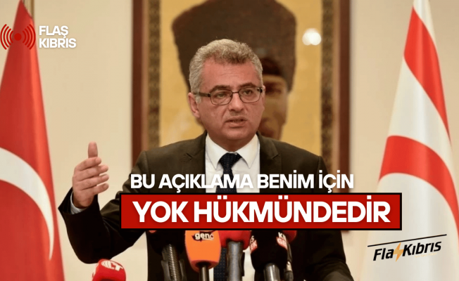 Cumhurbaşkanı Tufan Erhürman: Sn. Hristodulidis’in açıklaması benim için yok hükmündedir