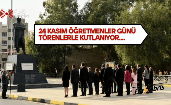 Lefkoşa Atatürk Anıtı önünde tören düzenlendi