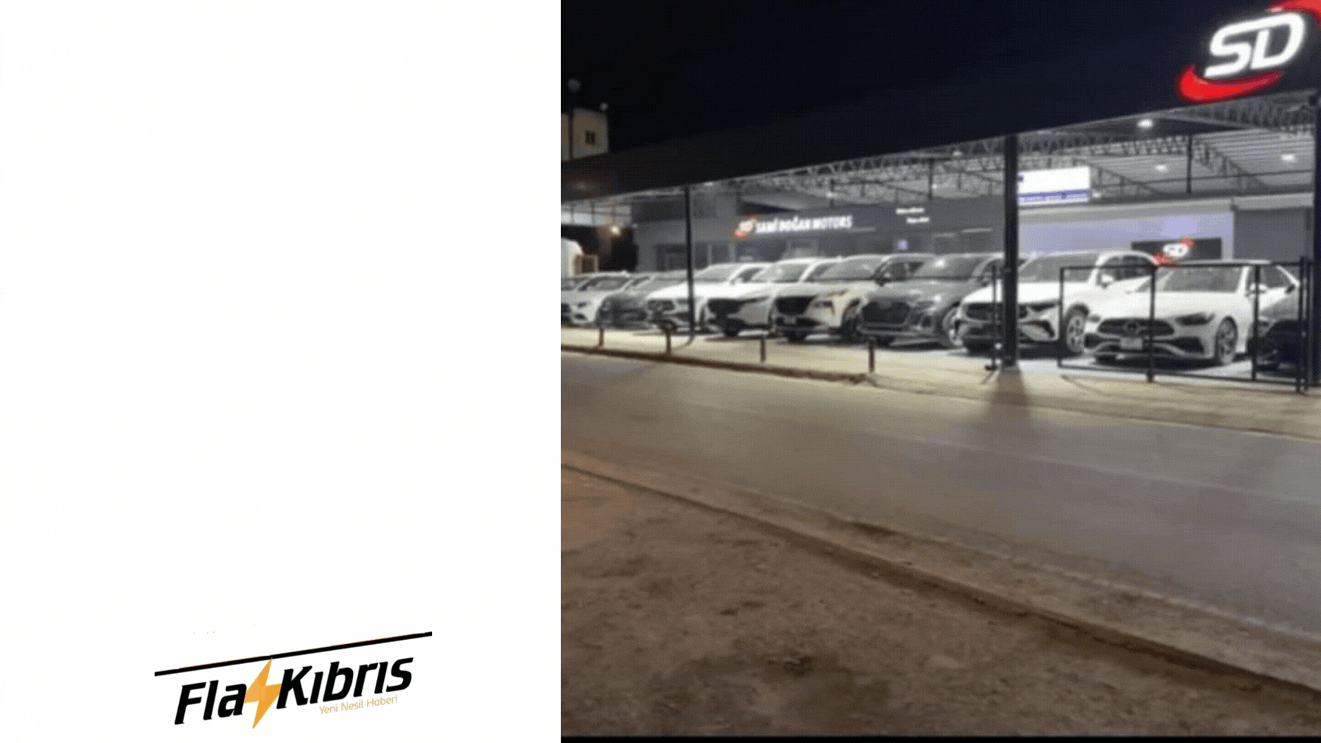 Lefkoşa'da oto galeriye silahlı saldırı