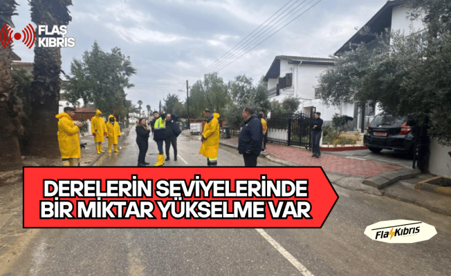 Amcaoğlu: Derelerin seviyelerinde bir miktar yükselme var