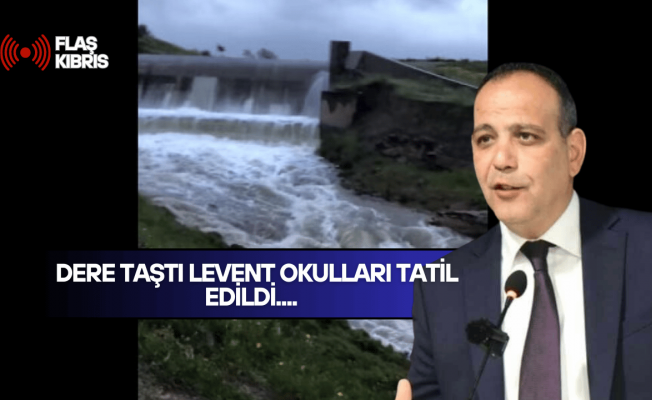 Harmancı: Gönyeli ve Kanlıköy göleti taştı; Levent okullarına 1 günlük tatil