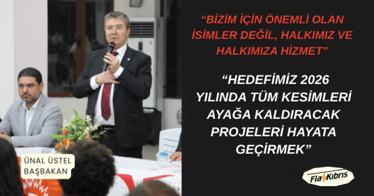 Üstel: Amacımız; ülkemizi büyütmek, insanımızı güçlendirmek ve geleceğe güvenle yürümektir