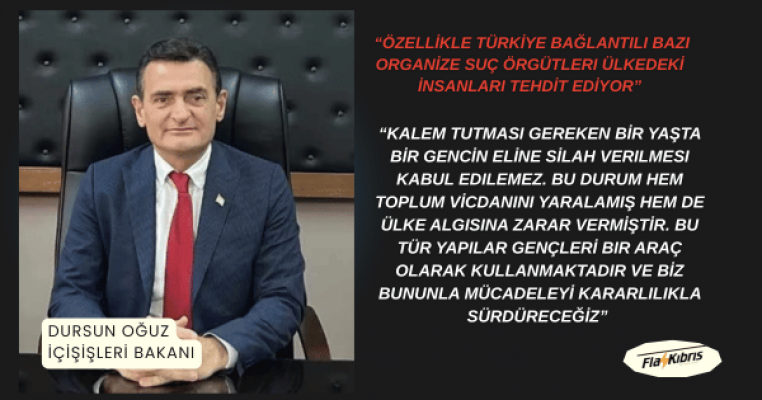 Dursun Oğuz: Özellikle Türkiye bağlantılı bazı organize suç örgütleri ülkedeki insanları tehdit ediyor