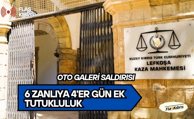 Mahkemeye çıkarılan altı zanlıya dört gün ek tutukluluk