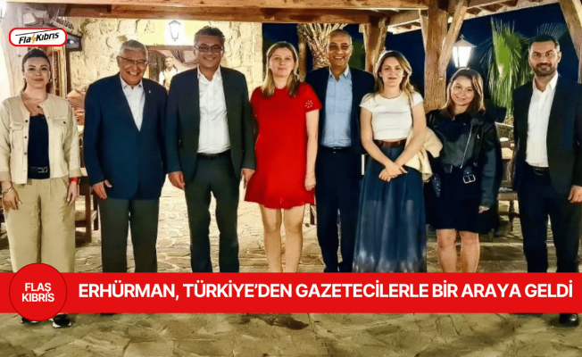 Erhürman, Türkiye’den gazetecilerle bir araya geldi