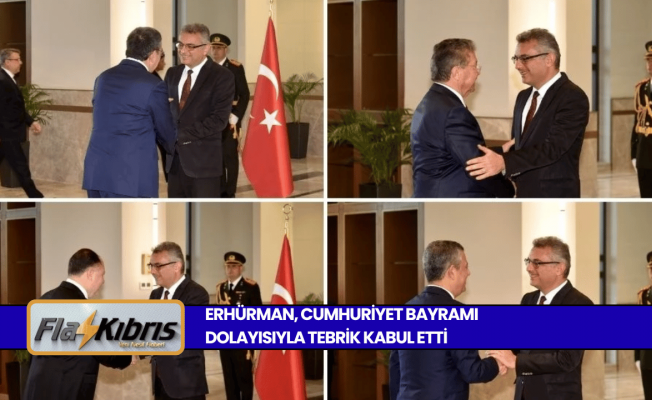 Tufan Erhürman, Cumhuriyet Bayramı dolayısıyla tebrik kabul etti