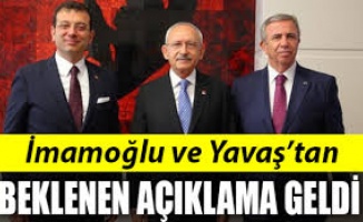 İBB Başkanı Ekrem İmamoğlu ile ABB Başkanı Mansur Yavaş'tan açıklamalar