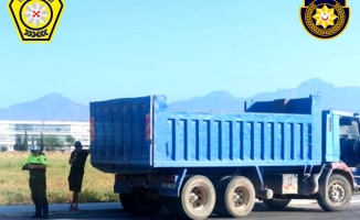 5 kamyon sürücüsüne yasal işlem ve trafikten men