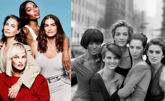 90'lı yılların süper modelleri 33 yıl sonra bir araya geldi