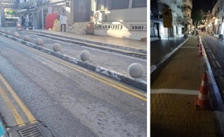 Girne’de Atatürk Caddesi’nde düzenlemeler yapıldı