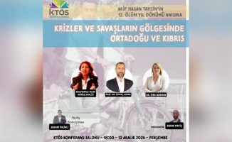 KTÖS, Arif Hasan Tahsin'in anısına panel etkinliği gerçekleştiriyor: Krizler ve savaşların gölgesinde Ortadoğu ve Kıbrıs